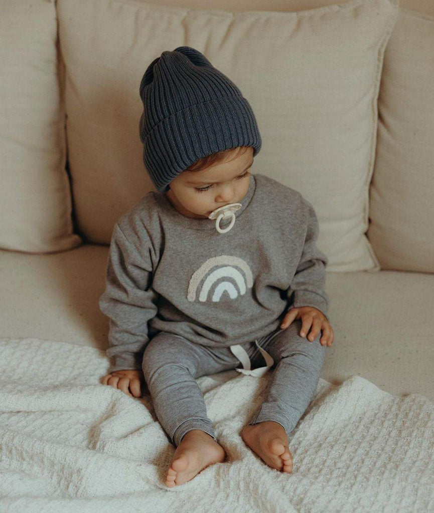 Conjunto de Inverno Bebê Menino com Gorro |  6 M -3 Anos-bege,calça,chapéu,cinza,conjunto,conjunto bebê,conjunto calça,menino,roupa bebe