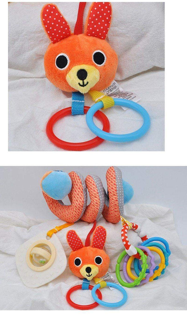 Chocalho Espiral para Berço/Carrinho Bichinhos | 2-12 Meses-Internacional-bichinhos,brinquedo,chocalho,pelúcia,unisex