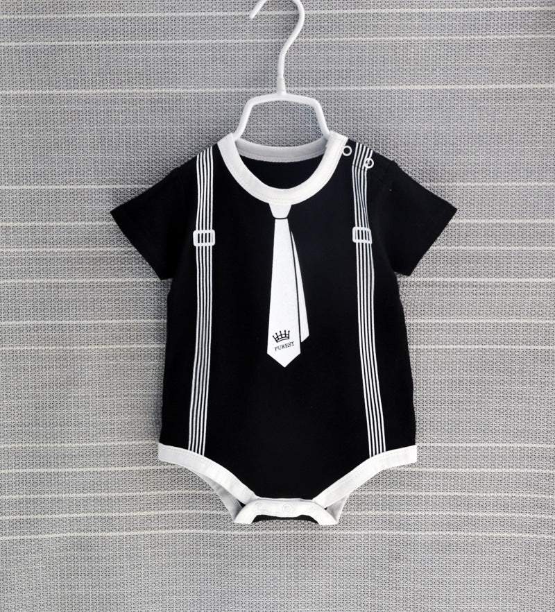Body Casamento Manga Curta Algodão Bebê Menino | 0-12 Meses-body de algodão para bebê menino,body de gravata bebê menino,body manga curta,body para menino,roupa de gravata bebê menino