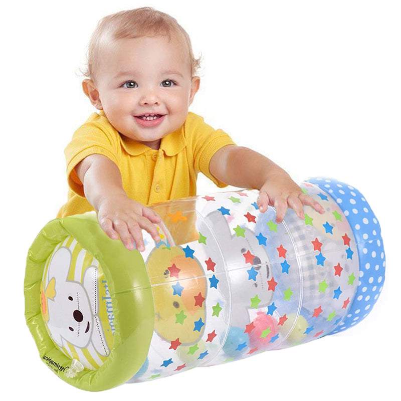 Rolo Inflável para Bebês l 6 Meses a 2 Anos-brinquedo para bebê,rolo inflável bebê,rolo inflável interativo,Rolo Inflável para bebês