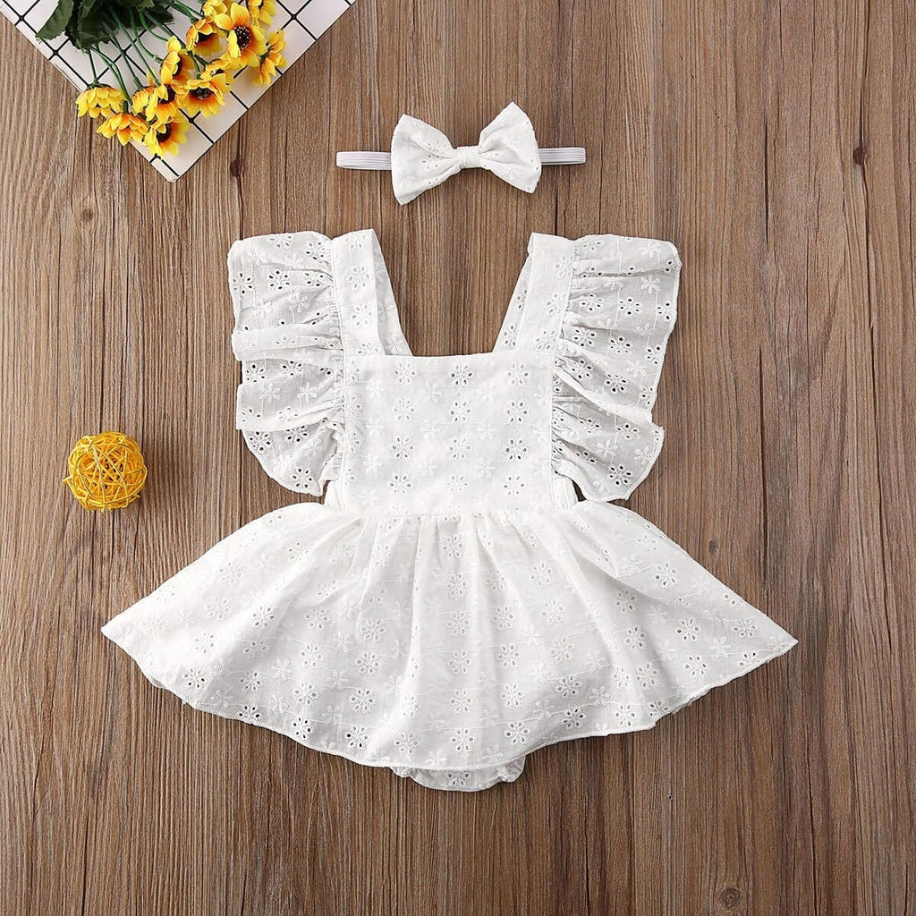 vestido branco de verão menina bebê infantil batizado