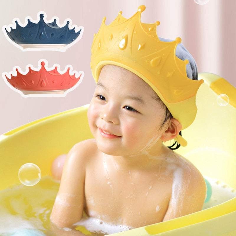 Coroa-Protetora p/ Banho de Bebê e Criança | 12 Meses - 9 Anos-proteger os olhos do bebê no banho,protetor para banho,viseira para banho de criança,viseira para banho do bebe,viseira para bebe,viseira para criança