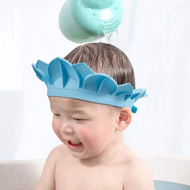 Coroa-Protetora p/ Banho de Bebê e Criança | 12 Meses - 9 Anos-proteger os olhos do bebê no banho,protetor para banho,viseira para banho de criança,viseira para banho do bebe,viseira para bebe,viseira para criança