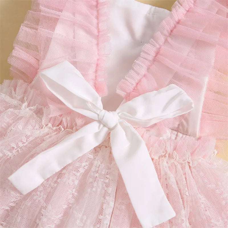 Vestido-Body Arco-íris Babados Bebê Menina Rosa 3 meses 1 ano