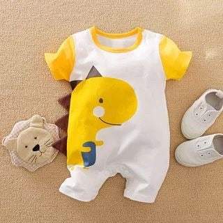 Macaquinho Dino Bichinhos Verão Manga Curta Bebê Menino | 0-18 Meses-bichinhos,jacaré,macacão de bebê,macacão de verão bebê,macacão estampado de bebê,macaquinho de algodão para bebê,macaquinho estampado bebê,macaquinho estampado bebê verão,macaquinho para bebê,menina,menino
