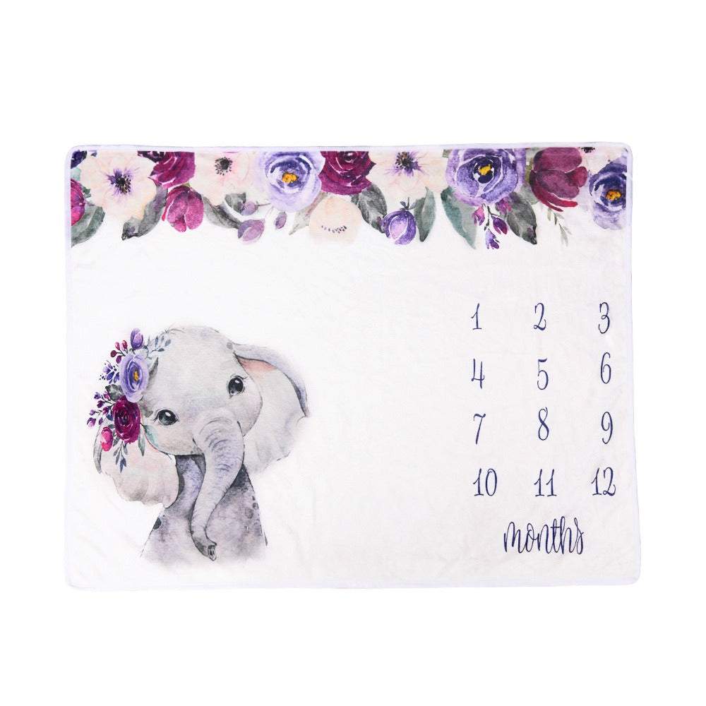 Manta de Pelúcia para Bebê Calendário-cobertor,manta,pelúcia