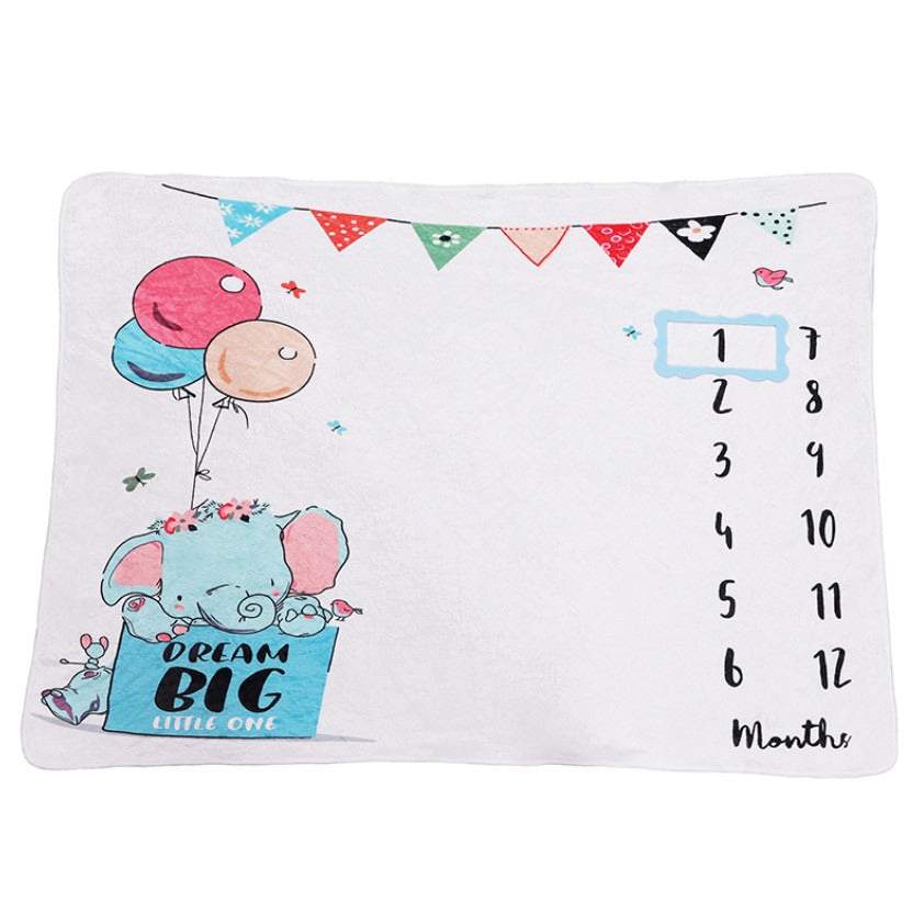 Manta de Pelúcia para Bebê Calendário-cobertor,manta,pelúcia