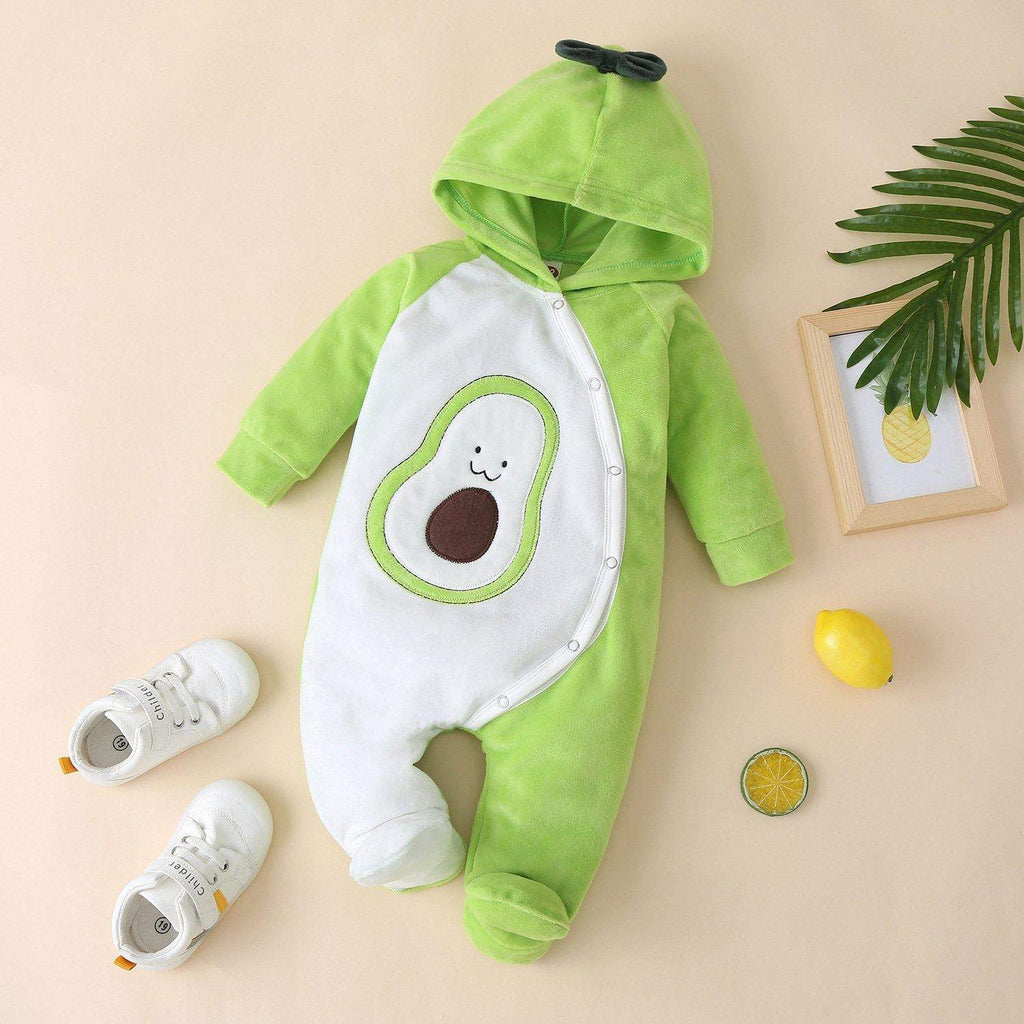 Macacão Bebê Avocado Plush Capuz | 0-18 Meses-Nacional-