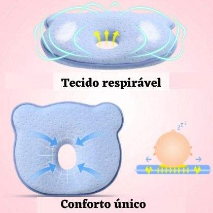 Travesseiro Recém-Nascido Ortopédica Viscoelástico - Premium-almofada,travesseiro,travesseiro recém-nascido