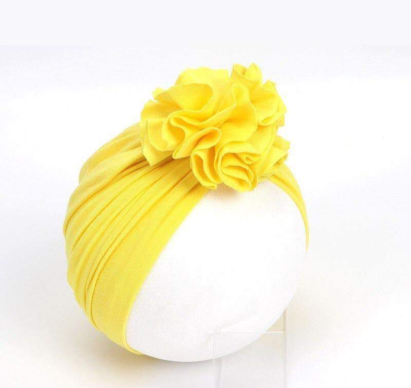 Turbante com Flor Bebê Menina Ensaio| 1- 18 Meses-Internacional-adereço,chapéu,laço,menina,roupa menina,toca,turbante