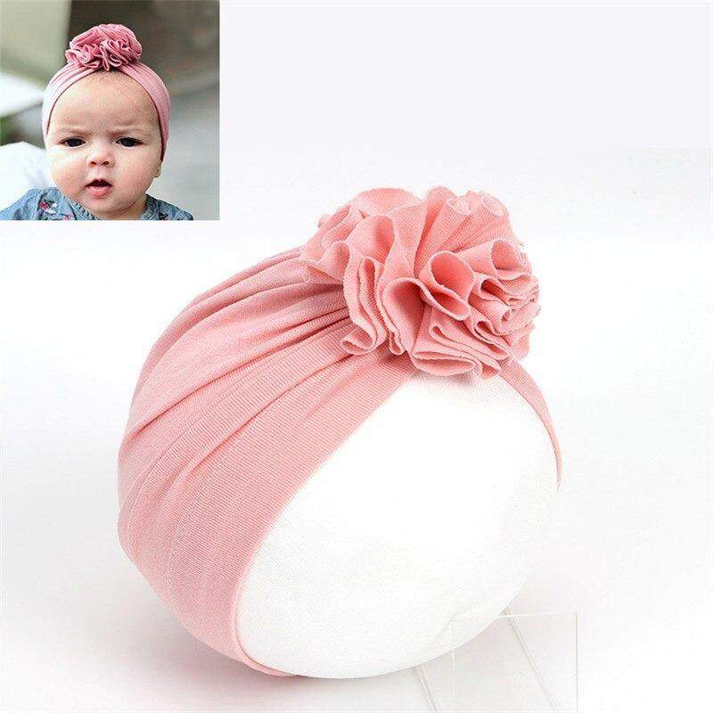 Turbante com Flor Bebê Menina Ensaio| 1- 18 Meses-Internacional-adereço,chapéu,laço,menina,roupa menina,toca,turbante