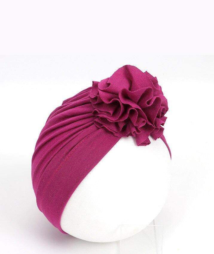 Turbante com Flor Bebê Menina Ensaio| 1- 18 Meses-Internacional-adereço,chapéu,laço,menina,roupa menina,toca,turbante