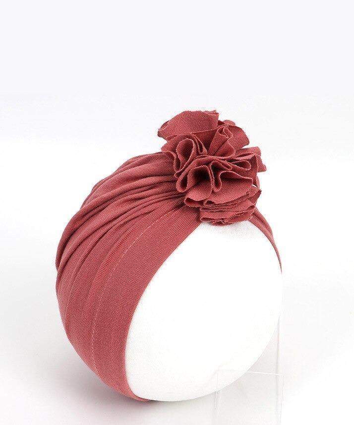 Turbante com Flor Bebê Menina Ensaio| 1- 18 Meses-Internacional-adereço,chapéu,laço,menina,roupa menina,toca,turbante