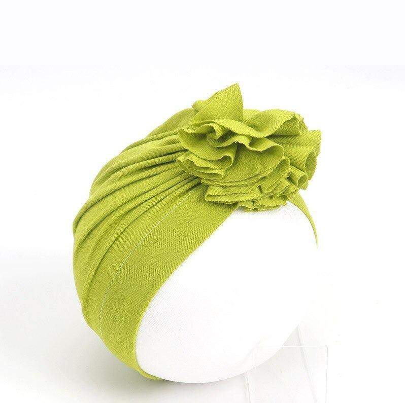 Turbante com Flor Bebê Menina Ensaio| 1- 18 Meses-Internacional-adereço,chapéu,laço,menina,roupa menina,toca,turbante