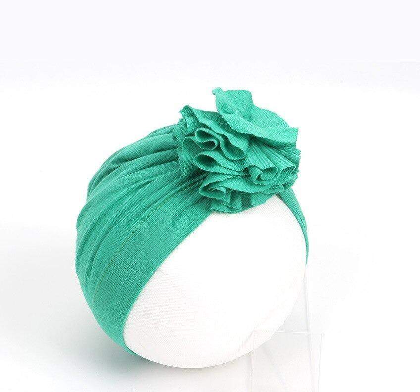 Turbante com Flor Bebê Menina Ensaio| 1- 18 Meses-Internacional-adereço,chapéu,laço,menina,roupa menina,toca,turbante