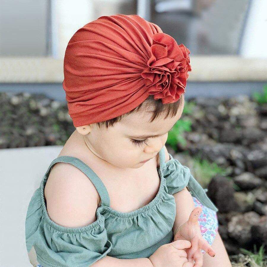 Turbante com Flor Bebê Menina Ensaio| 1- 18 Meses-Internacional-adereço,chapéu,laço,menina,roupa menina,toca,turbante