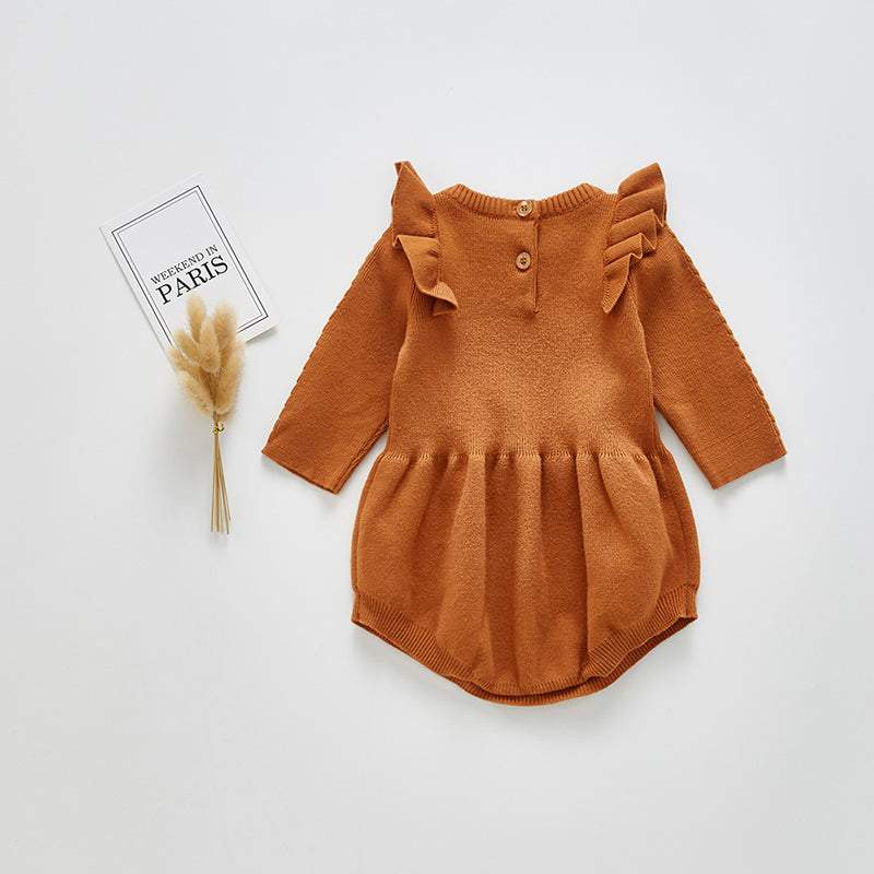 Suéter Body Tricot Bebê Menina-Body bebê tricotado,body tricot recém nascido,bory tricot para bebês menina,macaquinho bebê menina,romper para bebês menina,Roupinha para bebê