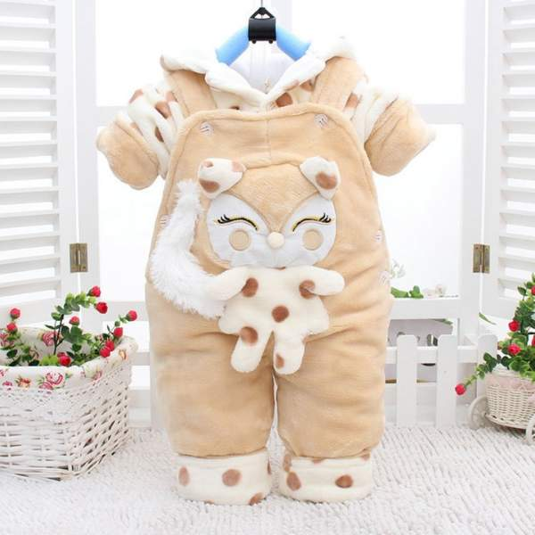 Conjunto de Pelúcia Raposinha Super Cute Bebê Menina | 3-18 Meses-bebê menina,bebê menina 0-3 meses,bebê menina 12-18 meses,bebê menina 18-24 meses,bebê menina 3-6 meses,bebê menina 6-9 meses,bebê menina 9-12 meses,casaco bebê menina,Casaco Inverno Pelúcia bebê,conjunto bebê menina,jardineira bebê menina,roupa bebe