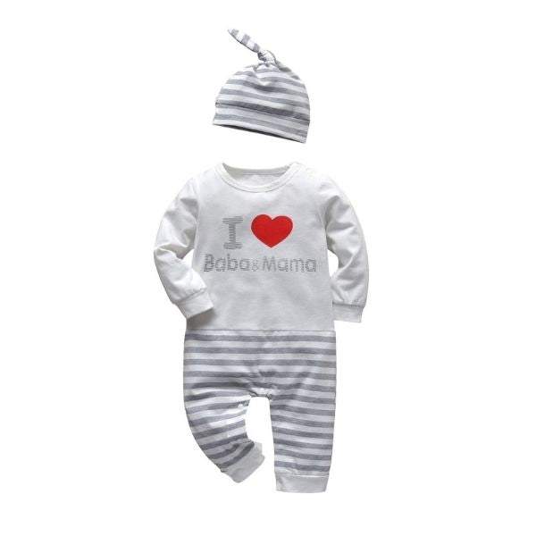 Macacão Mummy Daddy Algodão Branco | 0-18 Meses-daddy,macacão algodão,macacão bebe,macacão bebê algodão,macacão bebê mamãe,macacão branco,macacão com pé,macacão estampado,macacão infantil,macacão menina,macacão menino,macacão recém-nascido,mummy,roupa bebe,roupa menina,roupa menino,unisex