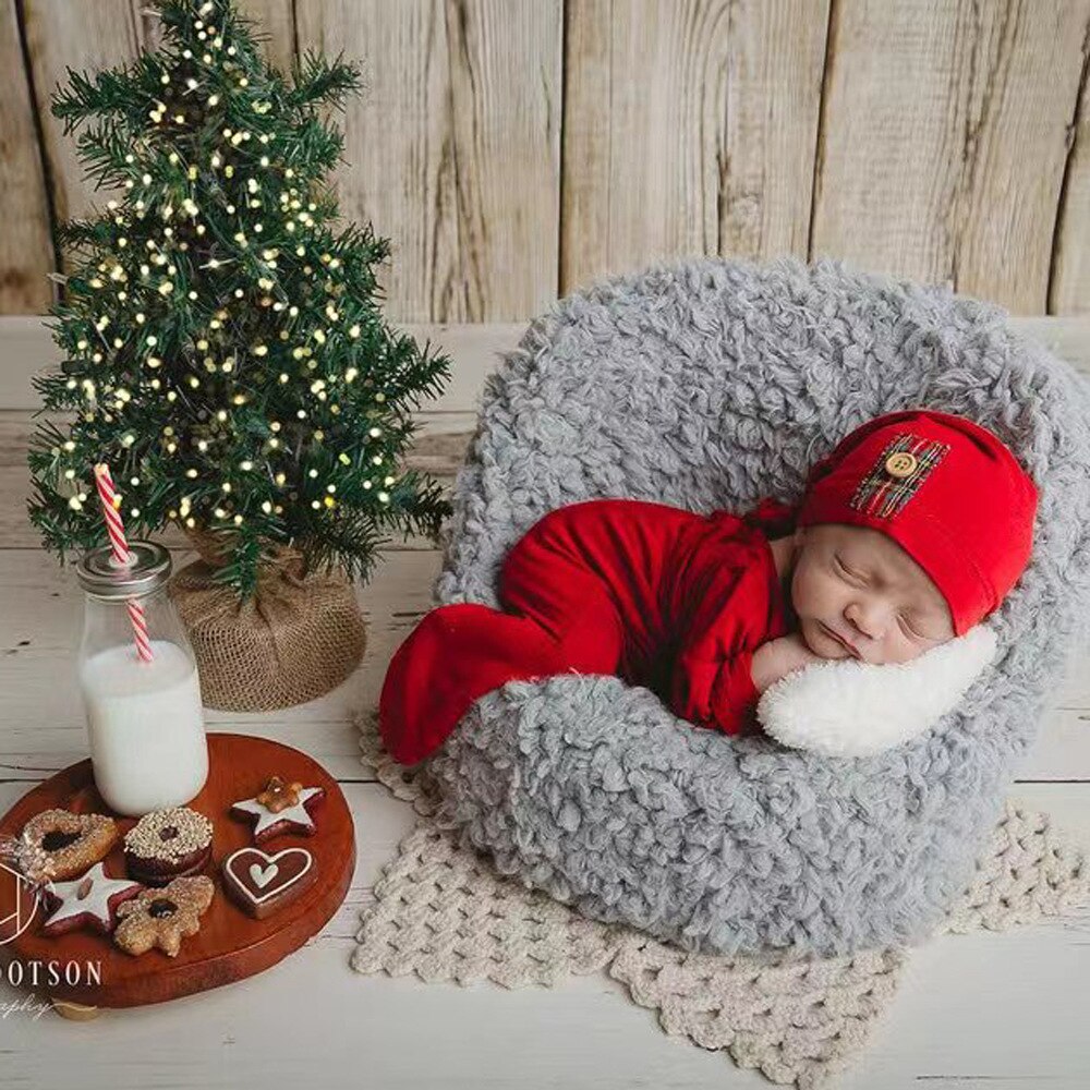 conjuntos ensaio de natal para recem nascido newborn macacão gorro touca chapéu bebê menino menina papai mamãe noel fotos vermelho