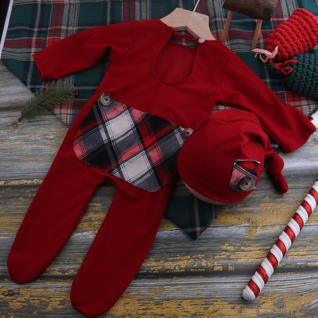 conjuntos ensaio de natal para recem nascido newborn macacão gorro touca chapéu bebê menino menina papai mamãe noel fotos vermelho