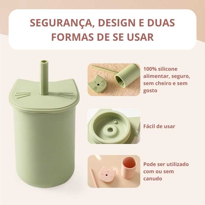 copo de silicone com canudo treinamento transição 150ml 3 6 9 12 18 24 meses fofo bebê menino menina criança infantil