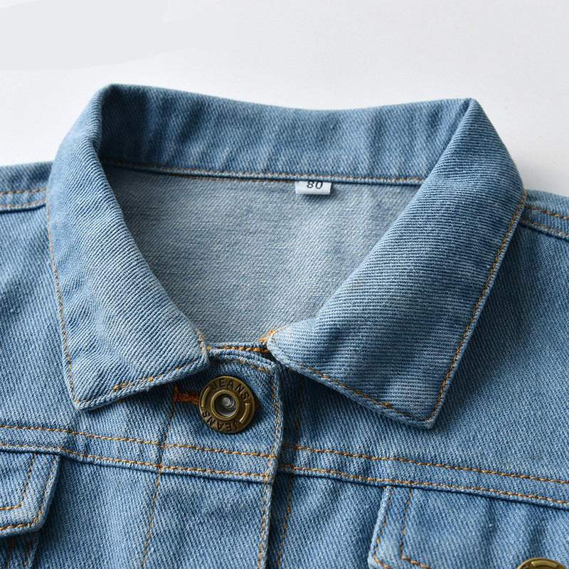 Jaqueta Jeans Destroyed Infantil Bebê Menina Menino | 3 Meses - 7 Anos-menina,menino