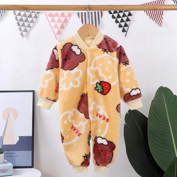 Macacão de Plush Bebê Menina Menino Inverno | 0-12 Meses-bebê menina 0-3 meses,bebê menina 12-18 meses,bebê menina 3-6 meses,bebê menina 6-9 meses,bebê menina 9-12 meses,bebê menino 0-3 meses,bebê menino 12-18 meses,bebê menino 3-6 meses,bebê menino 6-9 meses,bebê menino 9-12 meses,macacão bebe menina,macacão bebê,macacão bebê estampado,macacão bebê inverno,macacão bebê manga longa,macacão bebê menino,macacão bebê quentinho