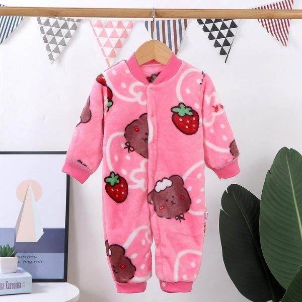 Macacão de Plush Bebê Menina Menino Inverno | 0-12 Meses-bebê menina 0-3 meses,bebê menina 12-18 meses,bebê menina 3-6 meses,bebê menina 6-9 meses,bebê menina 9-12 meses,bebê menino 0-3 meses,bebê menino 12-18 meses,bebê menino 3-6 meses,bebê menino 6-9 meses,bebê menino 9-12 meses,macacão bebe menina,macacão bebê,macacão bebê estampado,macacão bebê inverno,macacão bebê manga longa,macacão bebê menino,macacão bebê quentinho
