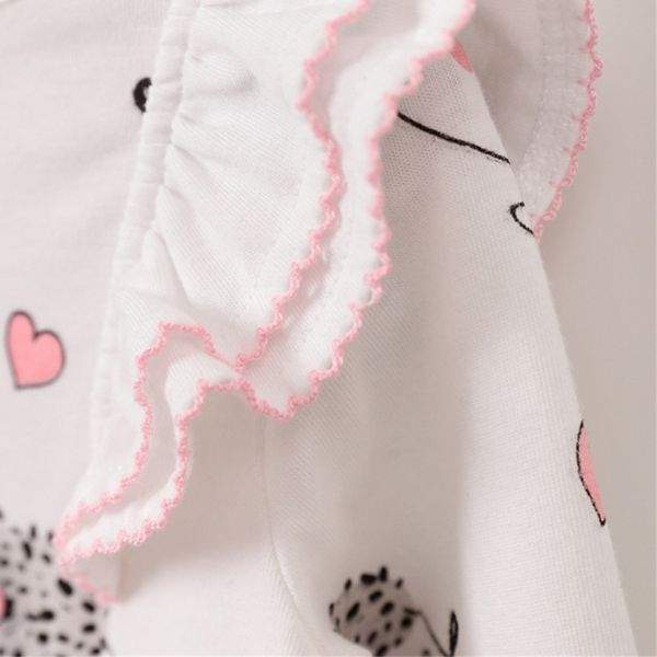 Macacão Estampado Manga Longa c/ Babados Bebê Menina | 0-12 Meses-macacão bebê,macacão bebê algodão,macacão bebê estampado,macacão bebê manga longa,macacão bebê menina,Macacão Estampado Manga Longa Babados