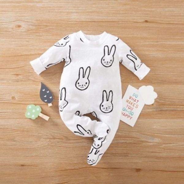 Macacão Estampado Manga Longa c/ Babados Bebê Menina | 0-12 Meses-macacão bebê,macacão bebê algodão,macacão bebê estampado,macacão bebê manga longa,macacão bebê menina,Macacão Estampado Manga Longa Babados
