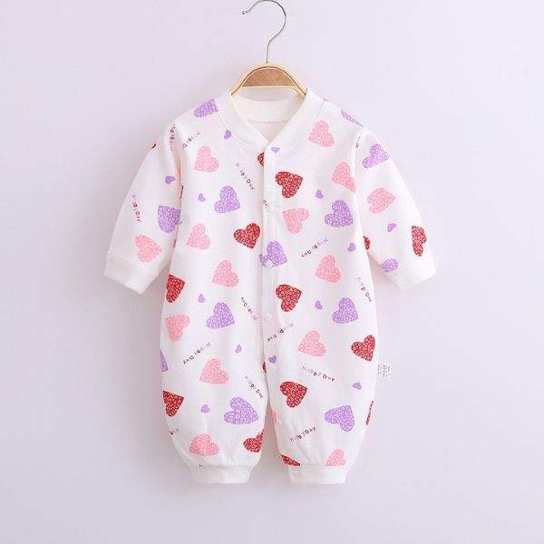 Macacão Estampado Manga Longa de Algodão Bebê Menino Menina | 0-12 Meses-macacão bebê,macacão bebê algodão,macacão bebê estampado,macacão bebê inverno,macacão bebê manga longa,macacão bebê menina,macacão bebê menino