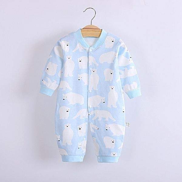 Macacão Estampado Manga Longa de Algodão Bebê Menino Menina | 0-12 Meses-macacão bebê,macacão bebê algodão,macacão bebê estampado,macacão bebê inverno,macacão bebê manga longa,macacão bebê menina,macacão bebê menino