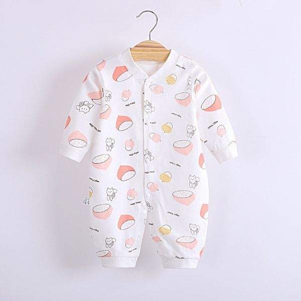 Macacão Estampado Manga Longa de Algodão Bebê Menino Menina | 0-12 Meses-macacão bebê,macacão bebê algodão,macacão bebê estampado,macacão bebê inverno,macacão bebê manga longa,macacão bebê menina,macacão bebê menino