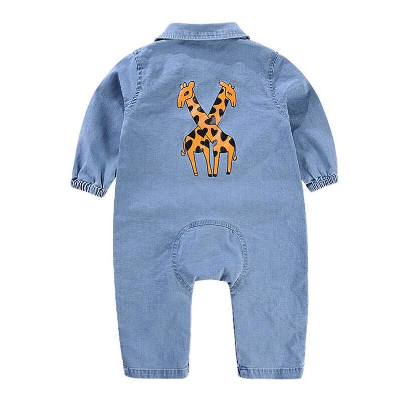 Macacão Jeans Bebê Menino Manga Longa |  6-24 M-azul,denim,jeans,macacão,macacão bebê,macacão manga longa,menino