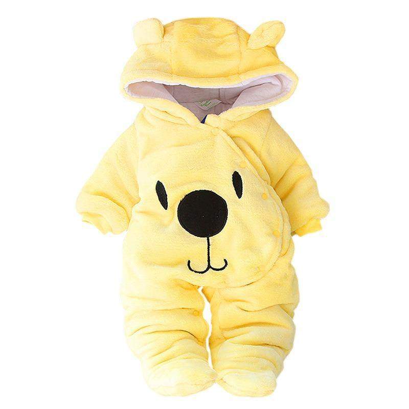 Macacão Inverno Pelúcia Forro Quente Capuz | 1-12 Meses-Internacional-capuz,forrado,inverno,macacão bebe,macacão com pé,macacão infantil,macacão menina,macacão menino,menina,pelúcia,quente,roupa bebe,roupa menina,roupa menino,roupa menino bebê