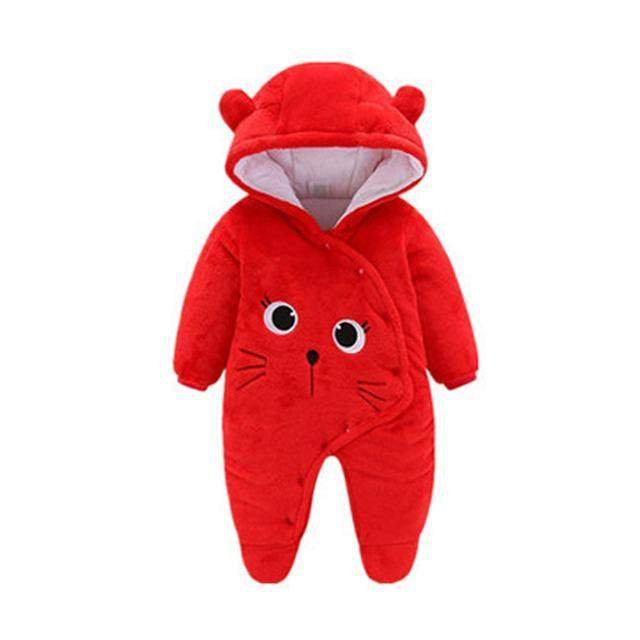 Macacão Inverno Pelúcia Forro Quente Capuz | 1-12 Meses-Internacional-capuz,forrado,inverno,macacão bebe,macacão com pé,macacão infantil,macacão menina,macacão menino,menina,pelúcia,quente,roupa bebe,roupa menina,roupa menino,roupa menino bebê