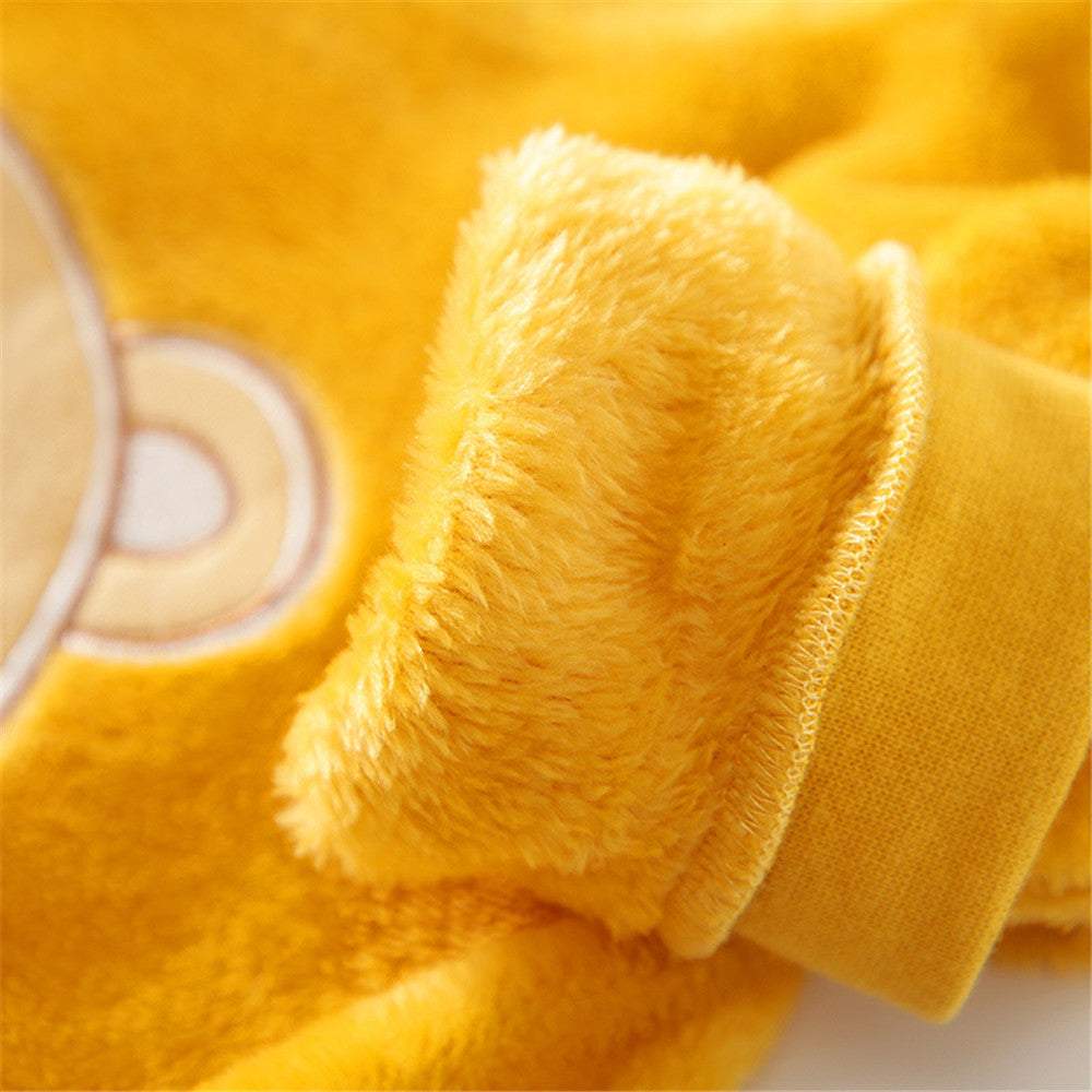 Macacão Pelúcia Inverno Super Cute Bebê Menina Menino-Macacão Bebê Pelúcia Inverno,Macacão de Bebê recém-nascido,macacão de inverno para bebê,MACACÃO de pelúcia rosa,Macacão Pelúcia bebê amarelo,Macacão Pelúcia Inverno