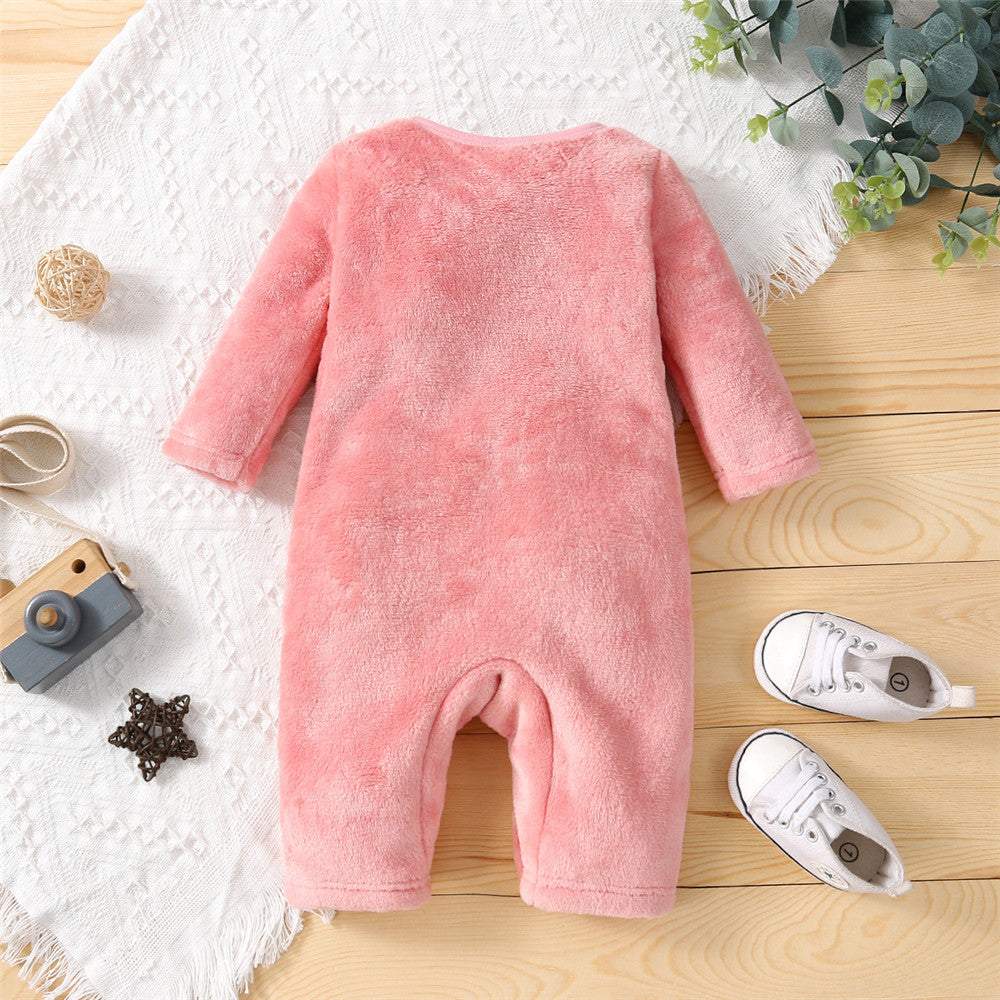 Macacão Pelúcia Inverno Super Cute Bebê Menina Menino-Macacão Bebê Pelúcia Inverno,Macacão de Bebê recém-nascido,macacão de inverno para bebê,MACACÃO de pelúcia rosa,Macacão Pelúcia bebê amarelo,Macacão Pelúcia Inverno