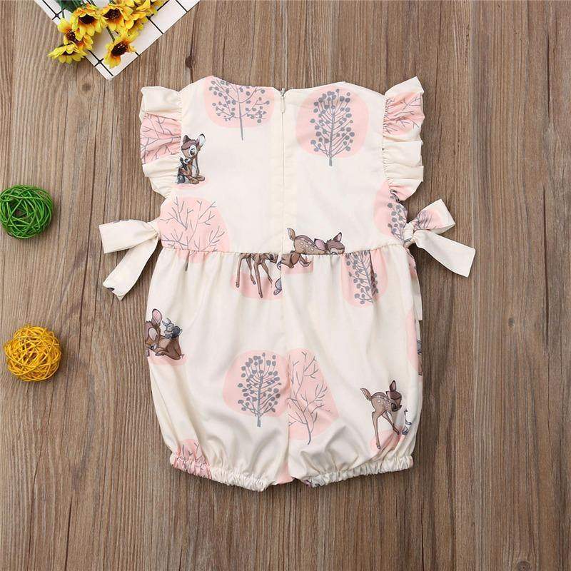Macaquinho Bamby Bebê Menina | 6-24 Meses-Internacional-estampado,laço,macacão algodão,macacão bebe,macaquinho bebe,macaquinho de verão,macaquinho menina,menina,roupa menina