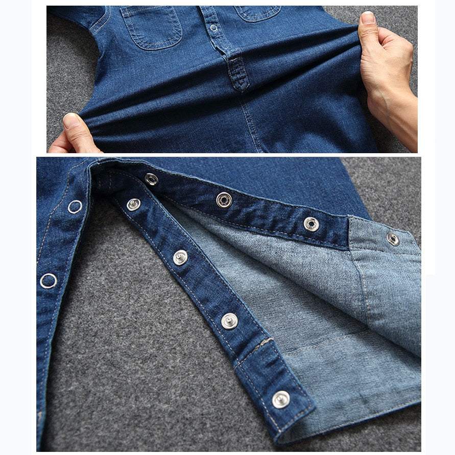 Macacão Jeans Bebê Menino Manga Longa |  6-24 M-azul,denim,jeans,macacão,macacão bebê,macacão manga longa,menino