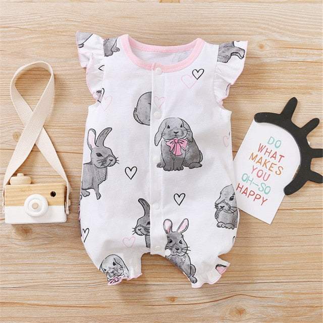 Macacão Estampado de Manga Curta Bebê Menina/ Unissex | 0 - 18 Meses-azul,branco,macacão de verão,macacão estampado,macacão menina,macacão recém-nascido,marinheiro,menina,rosa,verde