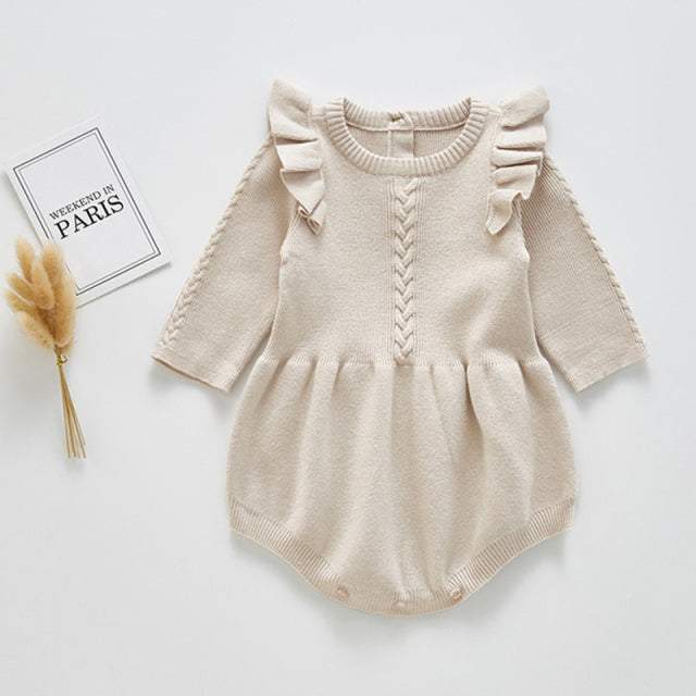 Suéter Body Tricot Bebê Menina-Body bebê tricotado,body tricot recém nascido,bory tricot para bebês menina,macaquinho bebê menina,romper para bebês menina,Roupinha para bebê