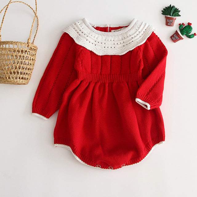 Suéter Body Tricot Bebê Menina-Body bebê tricotado,body tricot recém nascido,bory tricot para bebês menina,macaquinho bebê menina,romper para bebês menina,Roupinha para bebê