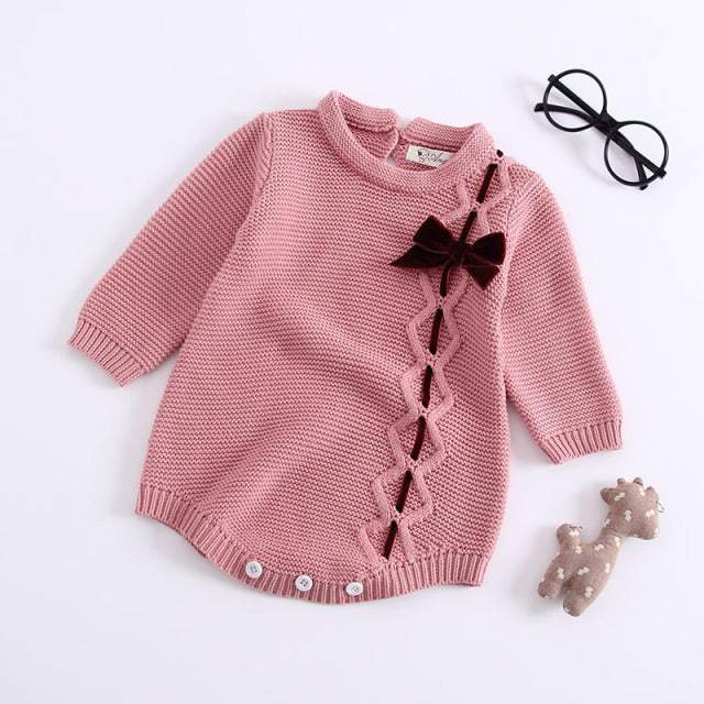 Suéter Body Tricot Bebê Menina-Body bebê tricotado,body tricot recém nascido,bory tricot para bebês menina,macaquinho bebê menina,romper para bebês menina,Roupinha para bebê
