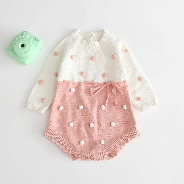Suéter Body Tricot Bebê Menina-Body bebê tricotado,body tricot recém nascido,bory tricot para bebês menina,macaquinho bebê menina,romper para bebês menina,Roupinha para bebê
