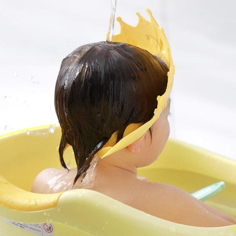 Coroa-Protetora p/ Banho de Bebê e Criança | 12 Meses - 9 Anos-proteger os olhos do bebê no banho,protetor para banho,viseira para banho de criança,viseira para banho do bebe,viseira para bebe,viseira para criança