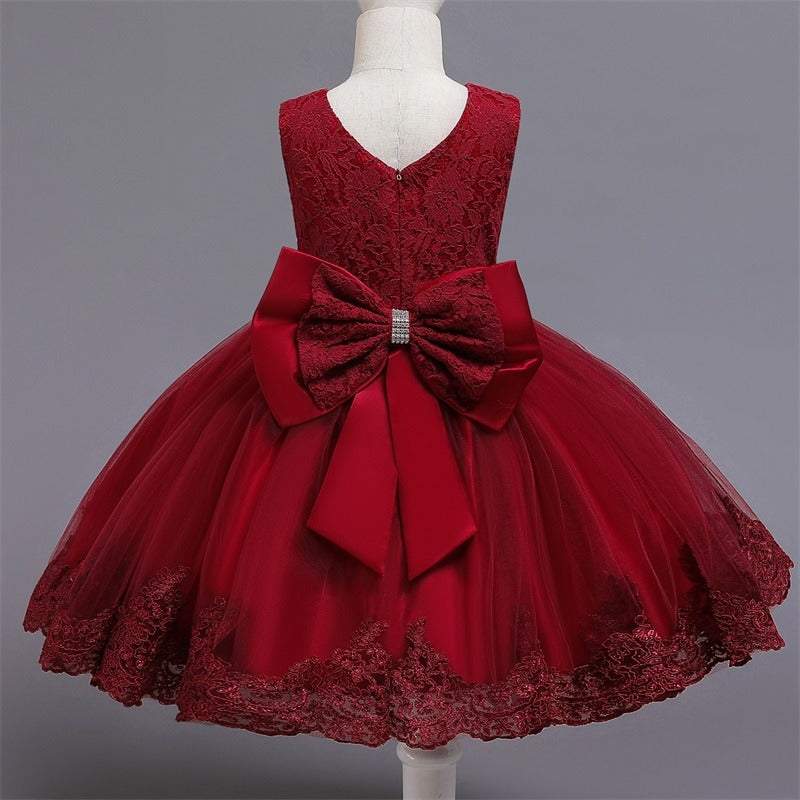 Vestido de Festa Princesa Infantil Bebê Menina | 3M-5 Anos-12M,18M,24M,2A,3A,3M,4A,5A,6M,aniversário,azul,branco,festa,lilás,menina,mesversário,rosa,roxo,verde,verde água,vermelho,vestido,vestido 1 ano,vestido de bebe,VESTIDO DE FESTA,vestido de renda