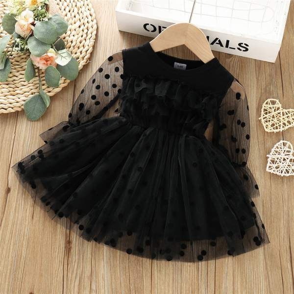 Vestido de Festa Manga de Tule Poá Bebê Menina | 0-3 Anos-bebe menina,bebê menina 0-3 meses,bebê menina 1 Ano,bebê menina 12-18 meses,bebê menina 18-24 meses,bebê menina 2 Anos,bebê menina 3 Anos,bebê menina 3-6 meses,bebê menina 6-9 meses,bebê menina 9-12 meses,roupa menina,roupa menina bebê,vestido 1 ano,vestido bebe,vestido bebê menina preto de manga,vestido de bebê,vestido de festa,vestido de festa bebê,vestido de manga,vestido menina