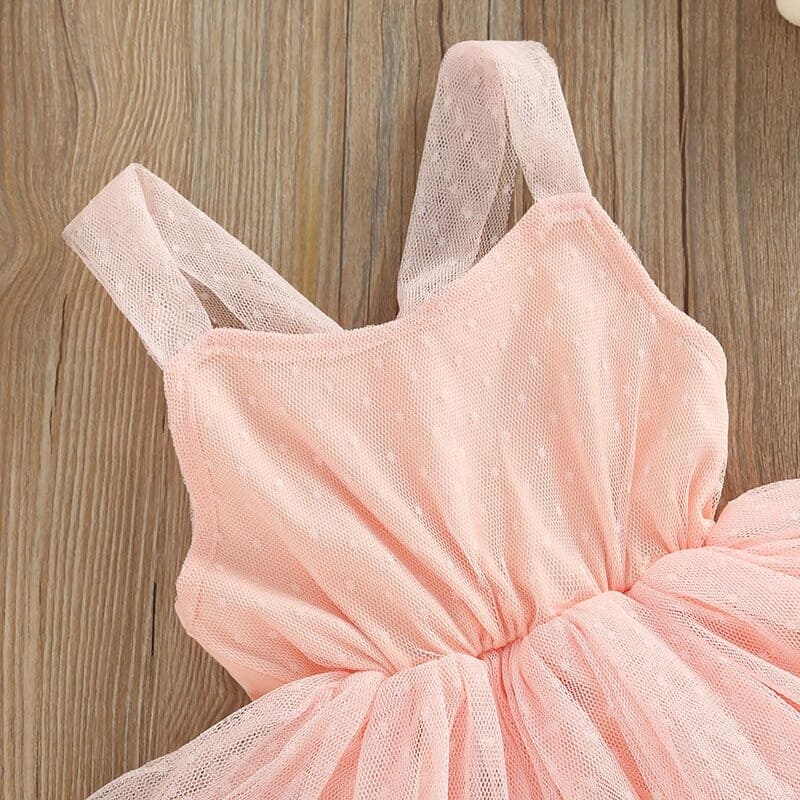 vestido de festa rosa ballet bebê menina 0 3 6 9 12 18 24 meses babado amarração transparente fofo chique passeio evento batizado casamento aniversário laço lacinho verão fresco fresquinho leve roupa criança infantil